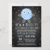 ハロウィン ベイビーシャワー It's A Boo-y! リトルモンスター 招待状 (正面)