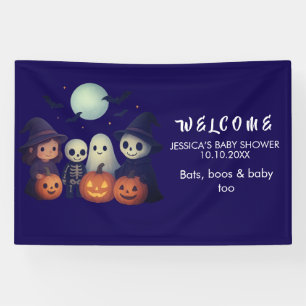 ハロウィン ベイビー シャワーのお出迎え バナー 横断幕