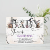 ハロウィン ベイビー シャワー インビテーション テンプレート (スタンド正面)