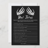 ハロウィン ベイビー シャワー ダッド ジョーク ゲーム カード (正面)