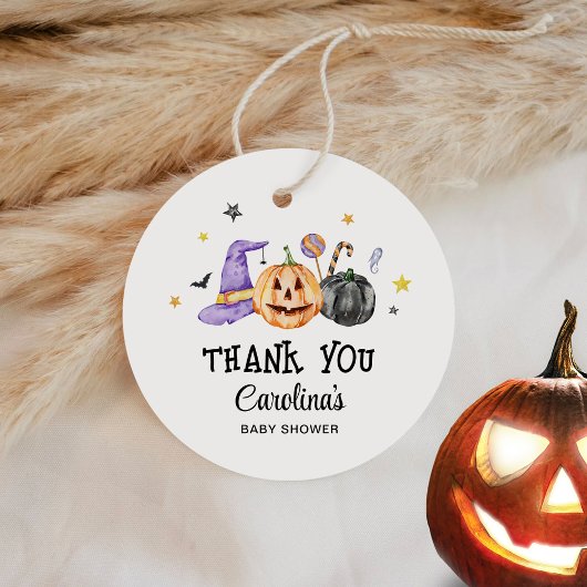 ハロウィン ベイビー シャワー フェイバータグ