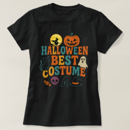 ハロウィン・ベスト・コスチューム スタイル – スプーキー・レトロTシャツ Tシャツ