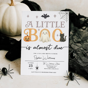 ハロウィン・ベビーシャワーおめでとう Little Boo 招待状