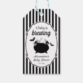 ハロウィン・ベビーシャワーのお返しギフト Baby Brewing ギフトタグ (正面)