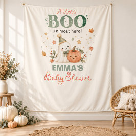ハロウィン・ベビーシャワーのタペストリー・バックドロップ（A Little Boo） タペストリー