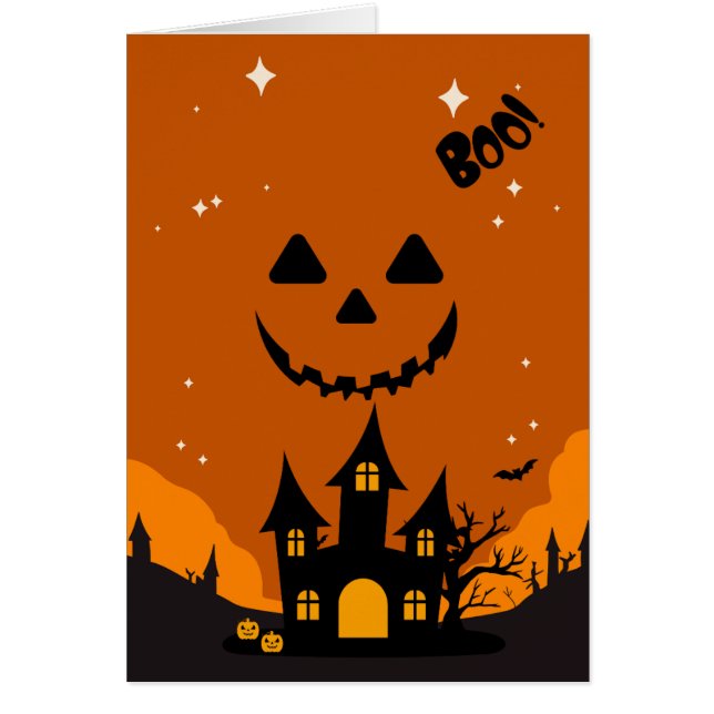 ハロウィン・ベビーシャワーの招待状 (正面)