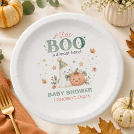 ハロウィン・ベビーシャワーの紙皿（A Little Boo） ペーパープレート
