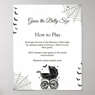 ハロウィン ベビーシャワー サイン お腹の大きさ当てゲーム