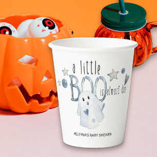 ハロウィン ベビーシャワー リトルブーもうすぐ生まれるよ 紙コップ