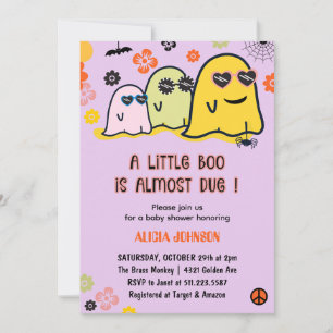 ハロウィン ベビーシャワー 女子会  招待状