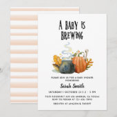 ハロウィン ベビーシャワー 招待状 (正面/裏面)