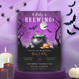 ハロウィン・ベビーシャワー A Baby Is Brewing 招待状