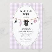 ハロウィン・ベビーシャワー A Little Boo is Almost Due 招待状 (正面)
