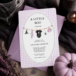 ハロウィン・ベビーシャワー A Little Boo is Almost Due  招待状