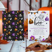 ハロウィン・ベビーシャワー A Little Boo Is Almost Due 招待状