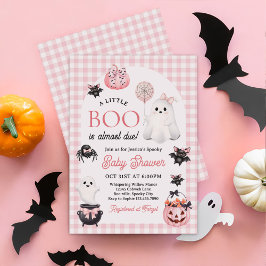 ハロウィン・ベビーシャワー A Little Boo is Almost Due 招待状