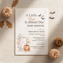 ハロウィン・ベビーシャワー A Little Boo Is Almost Due