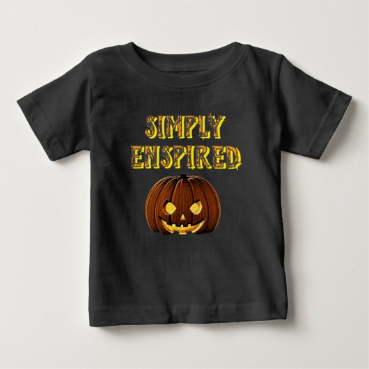 ハロウィン・ベビー・エディションをシンプルに生きる ベビーTシャツ (正面)