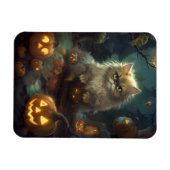 ハロウィン ペルシャ猫 かぼちゃ スケアリー マグネット (横)