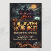 ハロウィン ホラー映画鑑賞会 招待状 (正面)