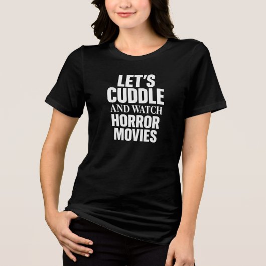 ハロウィン ホラー映画鑑賞Tシャツ トライブレンドTシャツ (正面)