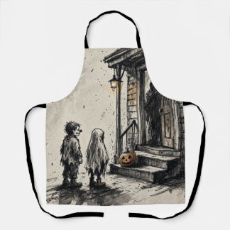 ハロウィン ホラー トリック オア トリート エプロン