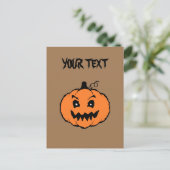 ハロウィン ホラー パンプキン ポストカード (スタンド正面)