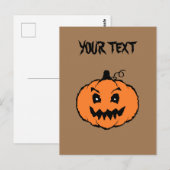 ハロウィン ホラー パンプキン ポストカード (正面/裏面)