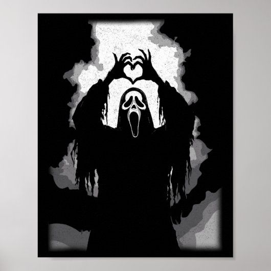 ハロウィン ホラー ポスター お化けの顔 (正面)
