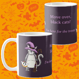 ハロウィン ホワイトキャット 魔法使い コーヒー コーヒーマグカップ