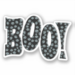 ハロウィン ホワイトパンプキン BOO! シール