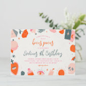 ハロウィン ホーカス ポーカス 魔女 誕生日 招待状 (スタンド正面)