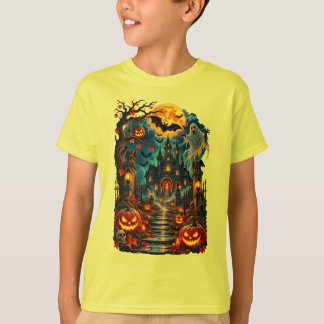  ハロウィン・ホーンテッドマンション・ナイトTシャツデザイン  Tシャツ