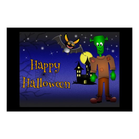 ハロウィン+ホーンテッド+ハウス+モンスター ポスター (正面)