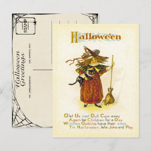 ハロウィン ポストカード (正面/裏面)