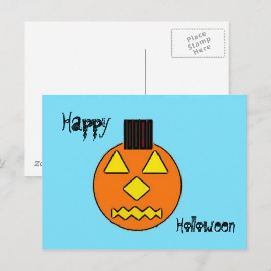 ハロウィン ポストカード (正面/裏面)