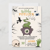 ハロウィン ポトラックパーティー ご招待カード 招待状 (正面)