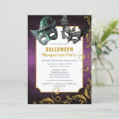 ハロウィン・マスカレード・コスチューム・パーティー 招待状 (スタンド正面)