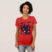 ハロウィン・ミステリー・ハウスTシャツ 🏚️🎃 Tシャツ (正面フル)