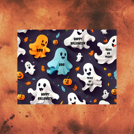 ハロウィン ミニおばけ ティシューペーパー 薄葉紙