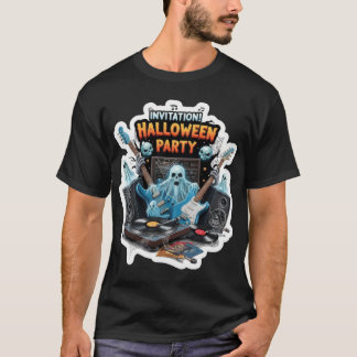 ハロウィン ミュージックパーティー インビテーションデザイン Tシャツ