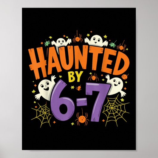 ハロウィン ミーム 骸骨の手 おばけ ろく しち ポスター (正面)