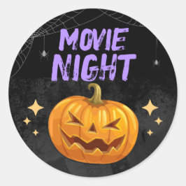 ハロウィン・ムービーナイト ラウンドシール