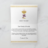 ハロウィン メッセージ ゴールド グリッター スカル 感謝 (内部)