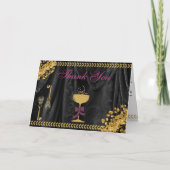 ハロウィン メッセージ ゴールド グリッター スカル 感謝 (正面)