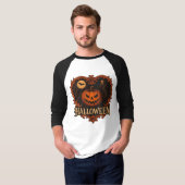 ハロウィン メンズ 半袖ラグランTシャツ | Tシャツ (正面フル)