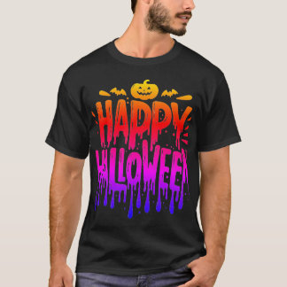 ハロウィン メンズTシャツ マッチング モダン スプーキー シー Tシャツ