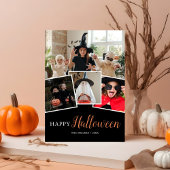 ハロウィン モダン ブラック 写真 ホリデーカード
