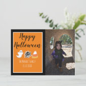 ハロウィン モダン 焼き菓子 フォト カード (スタンド正面)