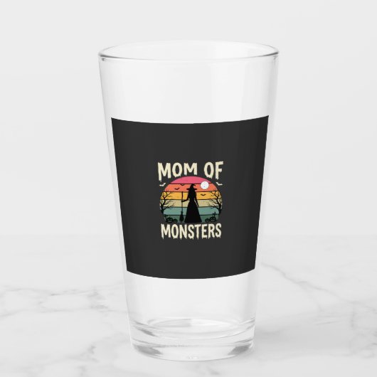 ハロウィン モンスターの母 魔法使い 日没 タンブラーグラス (正面)